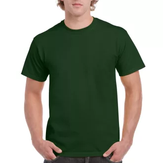   Előmosott kerek nyakkivágásu ultra póló, Gildan GI2000, Forest Green-2XL