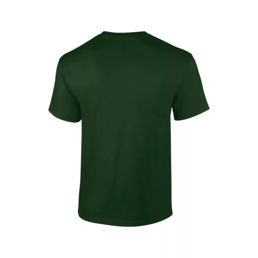 Előmosott kerek nyakkivágásu ultra póló, Gildan GI2000, Forest Green-S