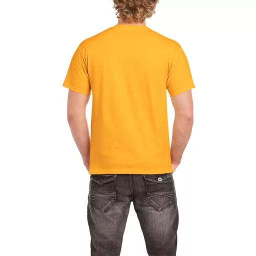 Előmosott kerek nyakkivágásu ultra póló, Gildan GI2000, Gold-2XL