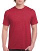 Előmosott kerek nyakkivágásu ultra póló, Gildan GI2000, Heather Cardinal-2XL