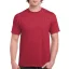 Előmosott kerek nyakkivágásu ultra póló, Gildan GI2000, Heather Cardinal-XL