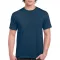Előmosott kerek nyakkivágásu ultra póló, Gildan GI2000, Heather Navy-3XL