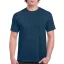 Előmosott kerek nyakkivágásu ultra póló, Gildan GI2000, Heather Navy-S
