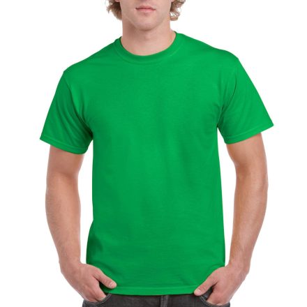 Előmosott kerek nyakkivágásu ultra póló, Gildan GI2000, Irish Green-2XL