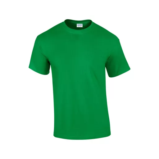 Előmosott kerek nyakkivágásu ultra póló, Gildan GI2000, Irish Green-S