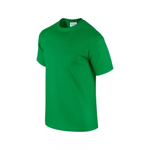 Előmosott kerek nyakkivágásu ultra póló, Gildan GI2000, Irish Green-S