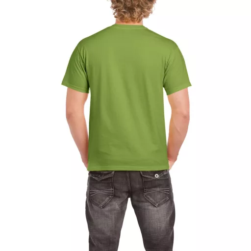 Előmosott kerek nyakkivágásu ultra póló, Gildan GI2000, Kiwi-3XL