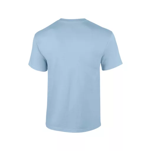 Előmosott kerek nyakkivágásu ultra póló, Gildan GI2000, Light Blue-S