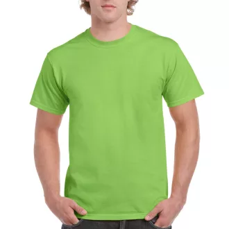   Előmosott kerek nyakkivágásu ultra póló, Gildan GI2000, Lime-2XL