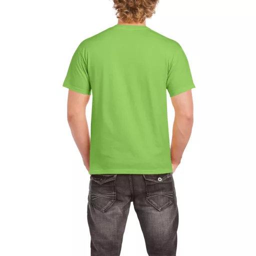 Előmosott kerek nyakkivágásu ultra póló, Gildan GI2000, Lime-2XL