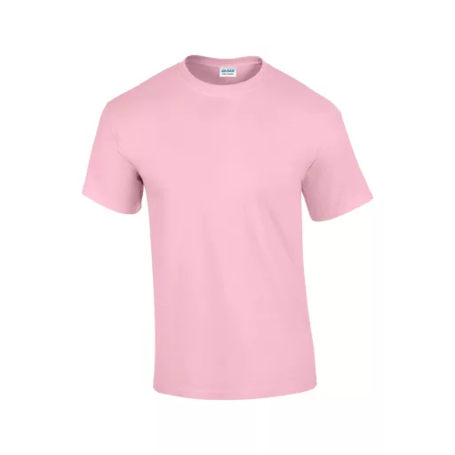 Előmosott kerek nyakkivágásu ultra póló, Gildan GI2000, Light Pink-S
