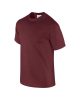 Előmosott kerek nyakkivágásu ultra póló, Gildan GI2000, Maroon-S