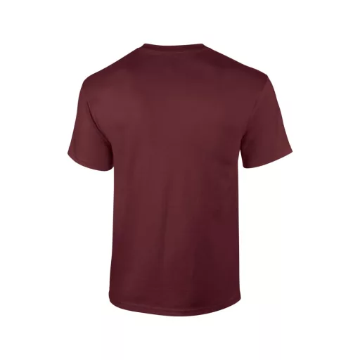 Előmosott kerek nyakkivágásu ultra póló, Gildan GI2000, Maroon-S