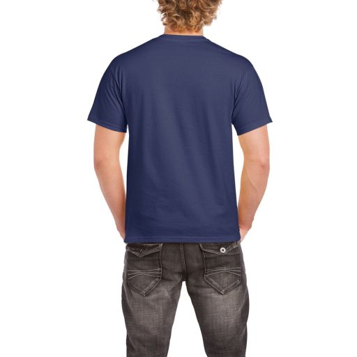 Előmosott kerek nyakkivágásu ultra póló, Gildan GI2000, Metro Blue-2XL