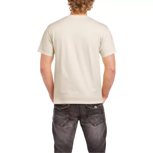 Előmosott kerek nyakkivágásu ultra póló, Gildan GI2000, Natural-XL