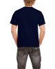 Előmosott kerek nyakkivágásu ultra póló, Gildan GI2000, Navy-XL
