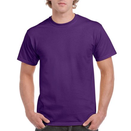 Előmosott kerek nyakkivágásu ultra póló, Gildan GI2000, Purple-2XL