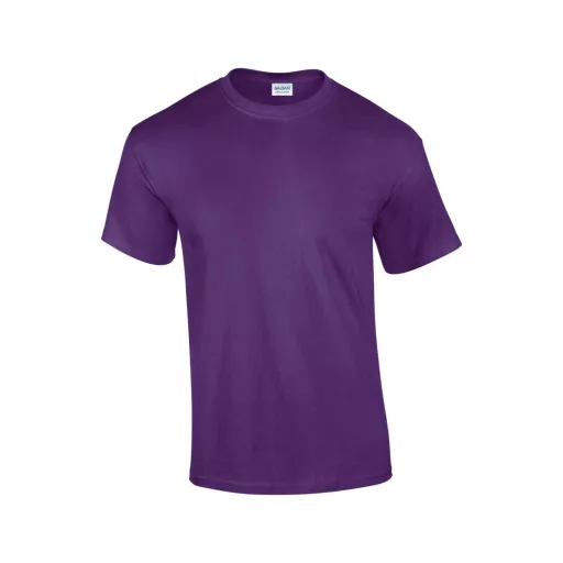 Előmosott kerek nyakkivágásu ultra póló, Gildan GI2000, Purple-S