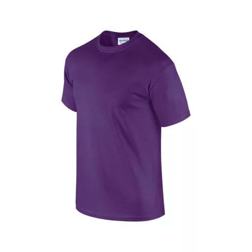 Előmosott kerek nyakkivágásu ultra póló, Gildan GI2000, Purple-S