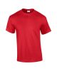 Előmosott kerek nyakkivágásu ultra póló, Gildan GI2000, Red-4XL