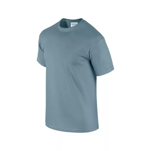 Előmosott kerek nyakkivágásu ultra póló, Gildan GI2000, Stone Blue-3XL