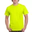 Előmosott kerek nyakkivágásu ultra póló, Gildan GI2000, Safety Green-S