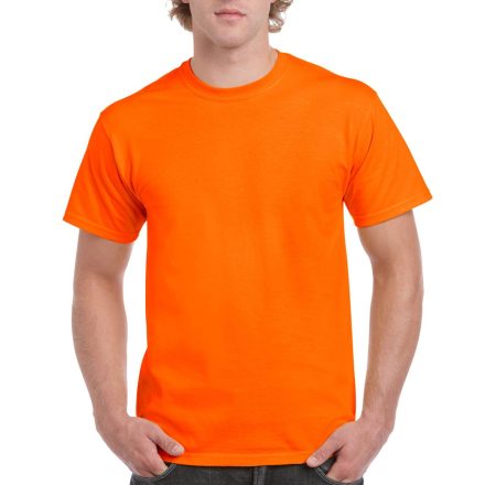 Előmosott kerek nyakkivágásu ultra póló, Gildan GI2000, S.Orange-2XL