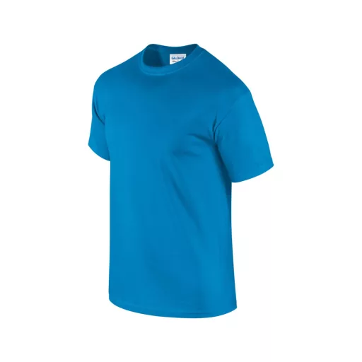 Előmosott kerek nyakkivágásu ultra póló, Gildan GI2000, Sapphire-XL