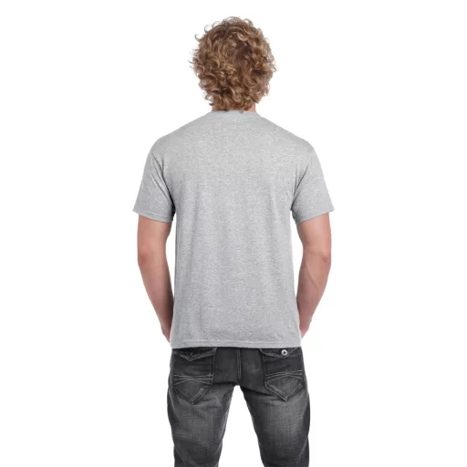 Előmosott kerek nyakkivágásu ultra póló, Gildan GI2000, Sport Grey-S