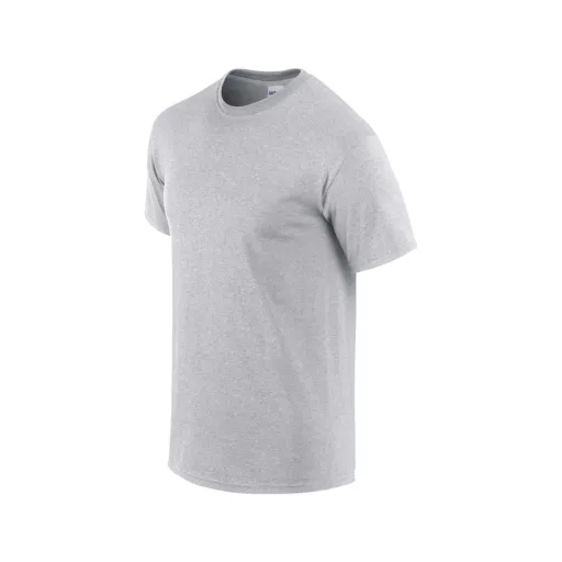 Előmosott kerek nyakkivágásu ultra póló, Gildan GI2000, Sport Grey-S