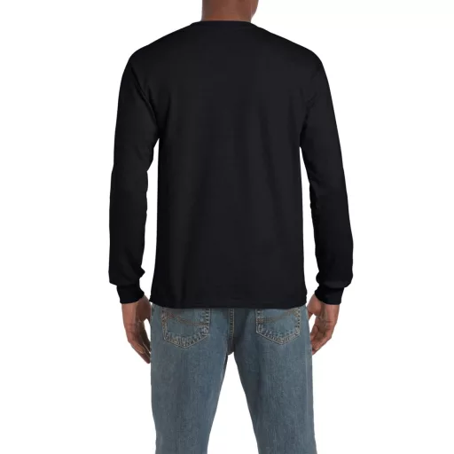 Hosszú ujjú klasszikus szabású póló, Gildan GI2400, Black-2XL
