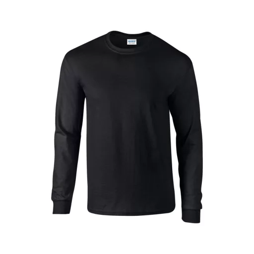 Hosszú ujjú klasszikus szabású póló, Gildan GI2400, Black-2XL