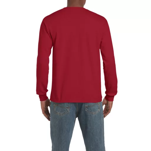 Hosszú ujjú klasszikus szabású póló, Gildan GI2400, Cardinal Red-XL