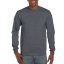 Hosszú ujjú klasszikus szabású póló, Gildan GI2400, Dark Heather-2XL