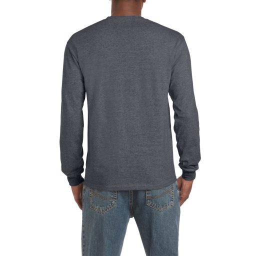 Hosszú ujjú klasszikus szabású póló, Gildan GI2400, Dark Heather-2XL