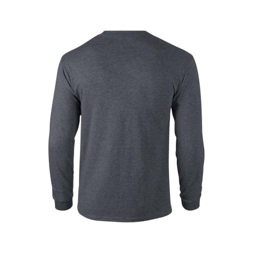 Hosszú ujjú klasszikus szabású póló, Gildan GI2400, Dark Heather-5XL