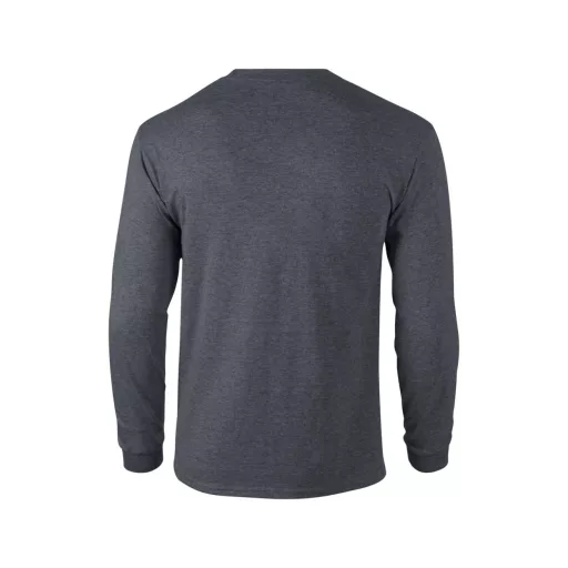 Hosszú ujjú klasszikus szabású póló, Gildan GI2400, Dark Heather-S