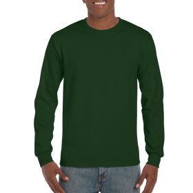   Hosszú ujjú klasszikus szabású póló, Gildan GI2400, Forest Green-2XL