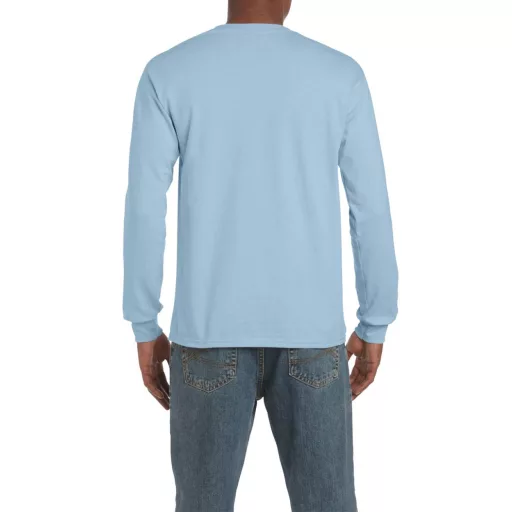 Hosszú ujjú klasszikus szabású póló, Gildan GI2400, Light Blue-3XL