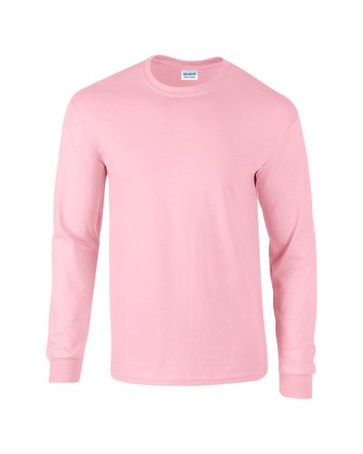Hosszú ujjú klasszikus szabású póló, Gildan GI2400, Light Pink-2XL