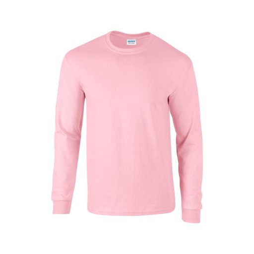 Hosszú ujjú klasszikus szabású póló, Gildan GI2400, Light Pink-2XL