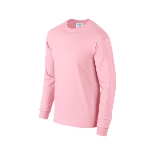 Hosszú ujjú klasszikus szabású póló, Gildan GI2400, Light Pink-2XL