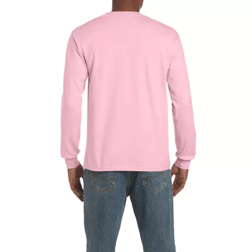 Hosszú ujjú klasszikus szabású póló, Gildan GI2400, Light Pink-S