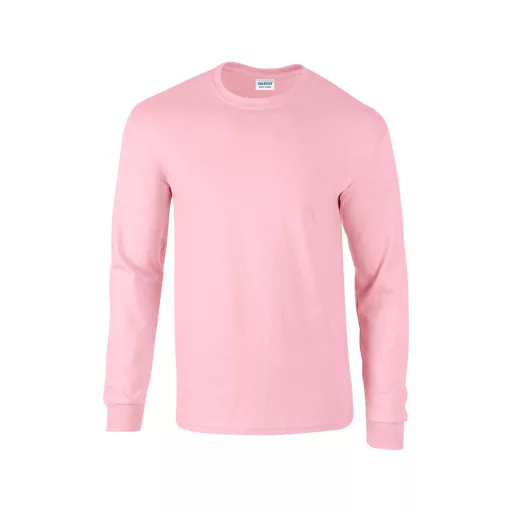 Hosszú ujjú klasszikus szabású póló, Gildan GI2400, Light Pink-S