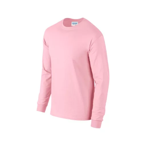 Hosszú ujjú klasszikus szabású póló, Gildan GI2400, Light Pink-S