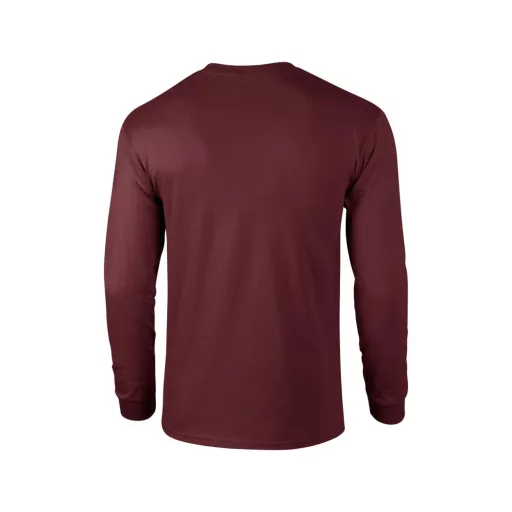 Hosszú ujjú klasszikus szabású póló, Gildan GI2400, Maroon-S