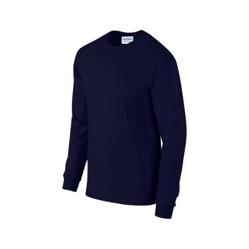 Hosszú ujjú klasszikus szabású póló, Gildan GI2400, Navy-5XL