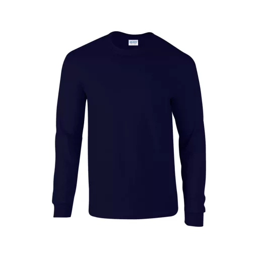 Hosszú ujjú klasszikus szabású póló, Gildan GI2400, Navy-S