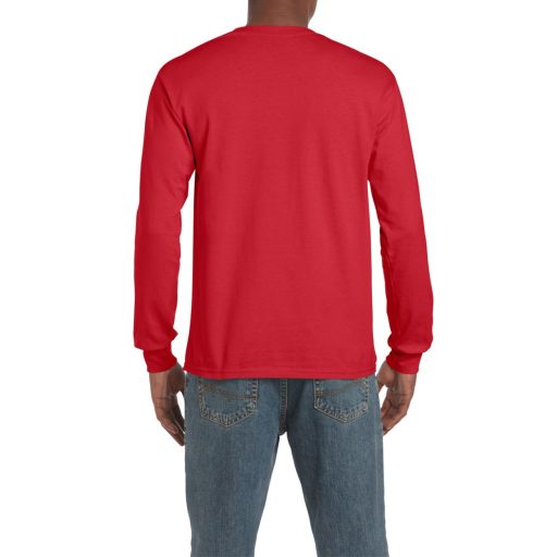 Hosszú ujjú klasszikus szabású póló, Gildan GI2400, Red-3XL