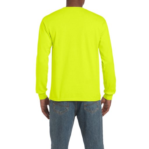 Hosszú ujjú klasszikus szabású póló, Gildan GI2400, Safety Green-4XL